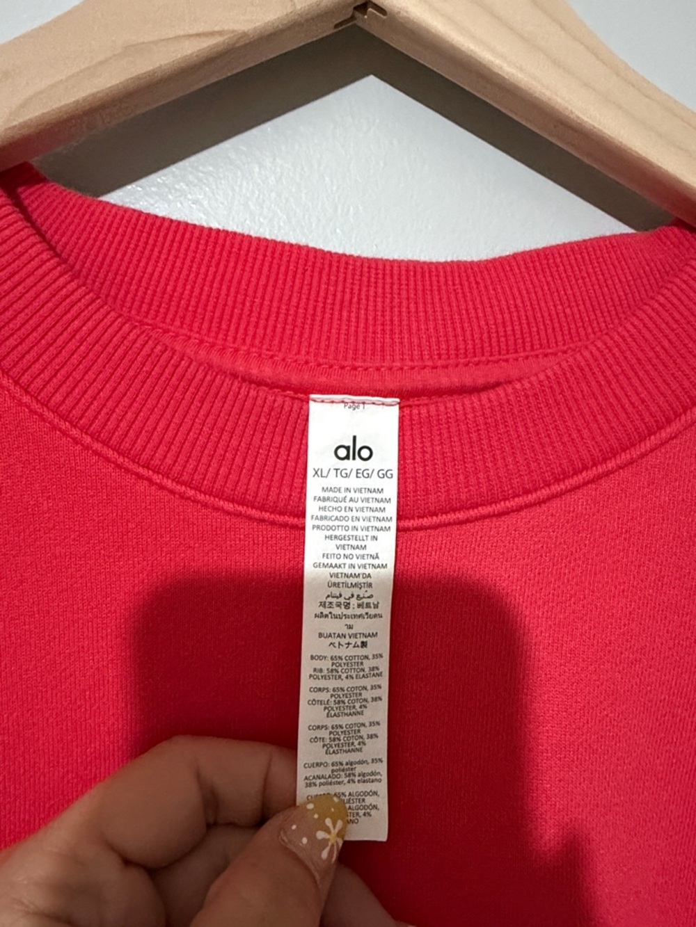 ALO Yoga Women's Accolade Crewneck in Candy Red - Picture 2 of 4